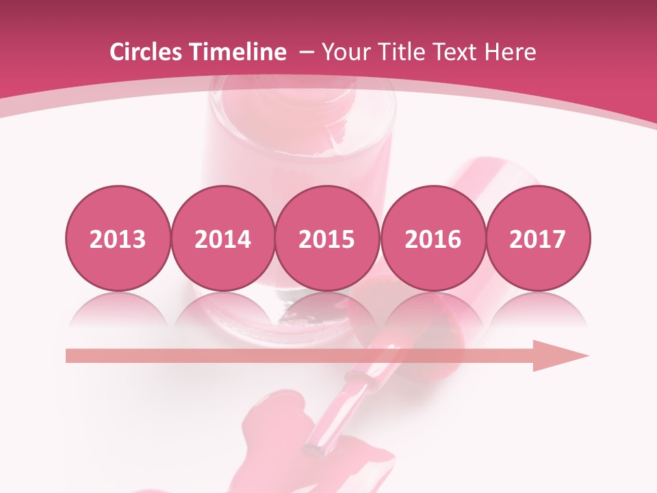 Cosmetics Manicure Pink PowerPoint Template