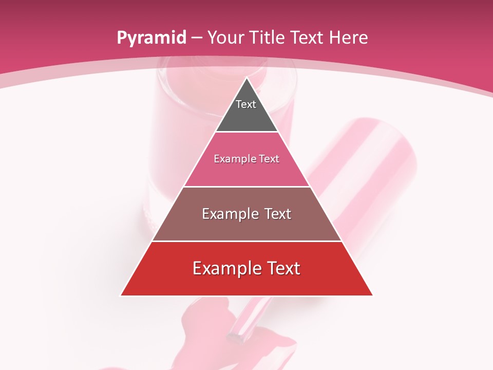 Cosmetics Manicure Pink PowerPoint Template