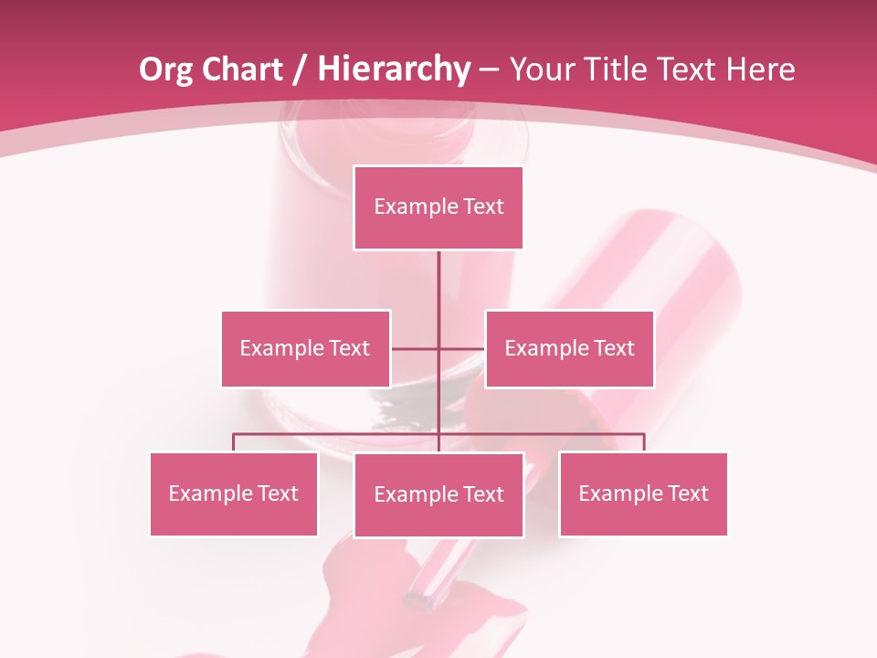 Cosmetics Manicure Pink PowerPoint Template