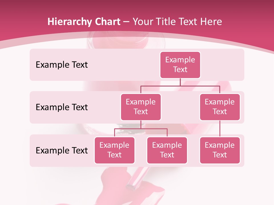 Cosmetics Manicure Pink PowerPoint Template