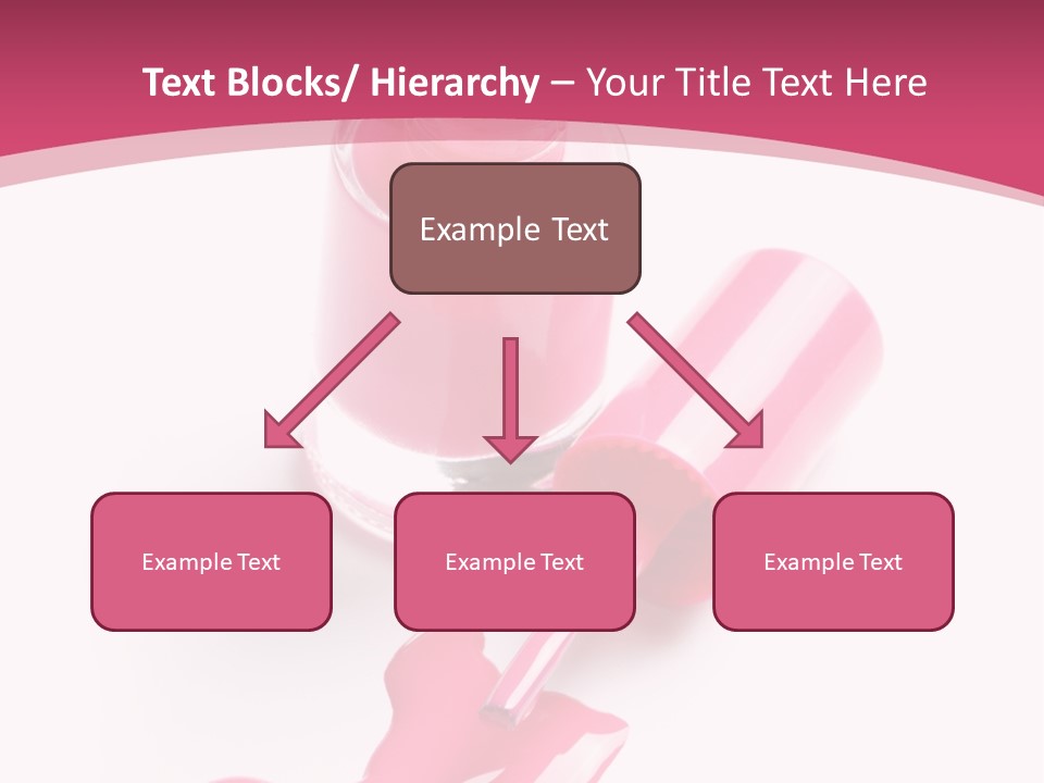 Cosmetics Manicure Pink PowerPoint Template