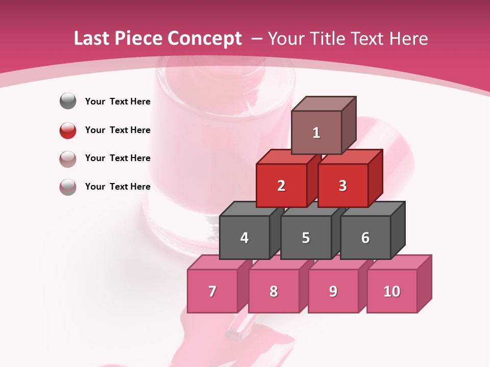 Cosmetics Manicure Pink PowerPoint Template