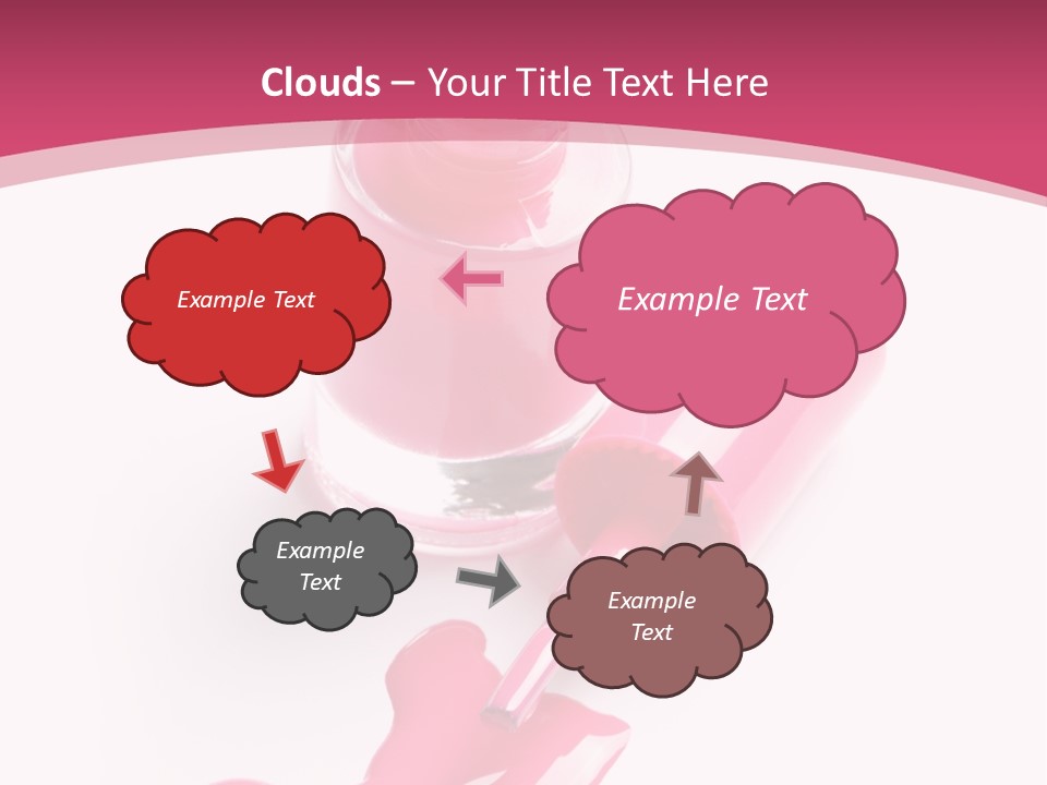 Cosmetics Manicure Pink PowerPoint Template