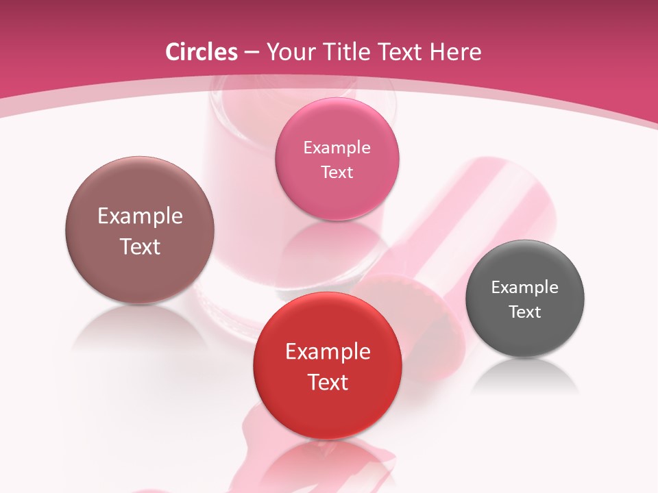 Cosmetics Manicure Pink PowerPoint Template