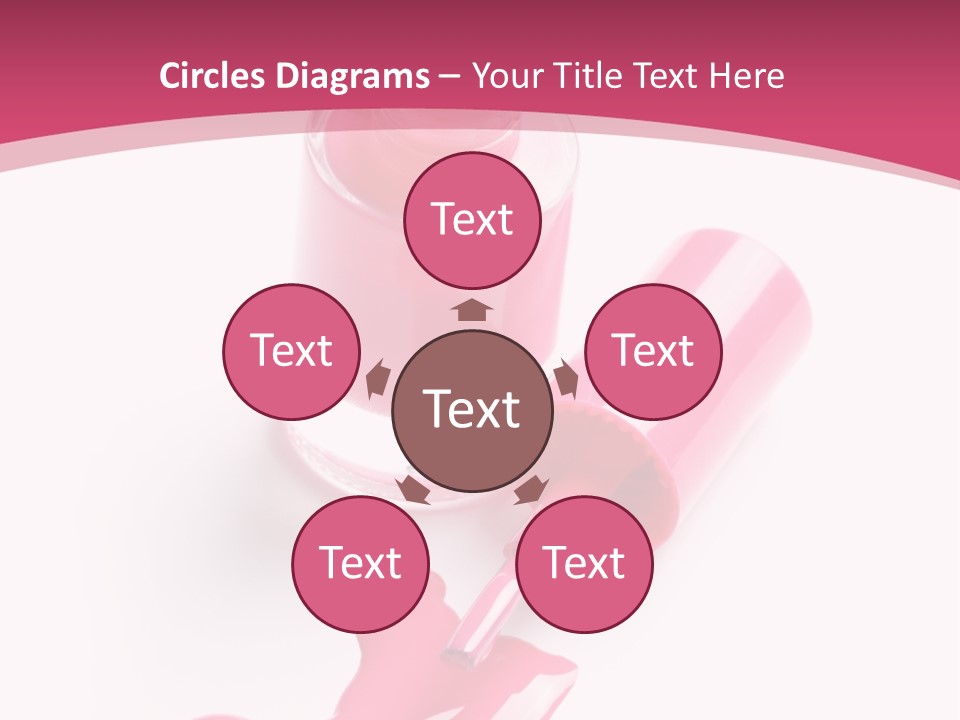 Cosmetics Manicure Pink PowerPoint Template