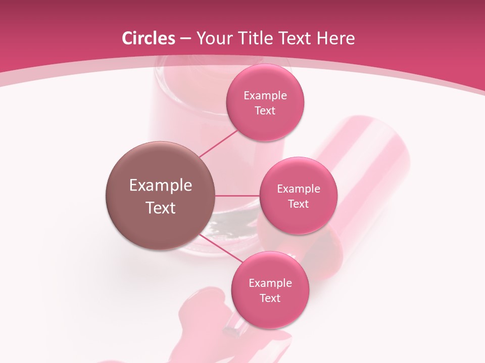 Cosmetics Manicure Pink PowerPoint Template