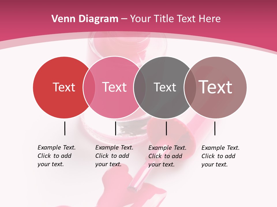 Cosmetics Manicure Pink PowerPoint Template