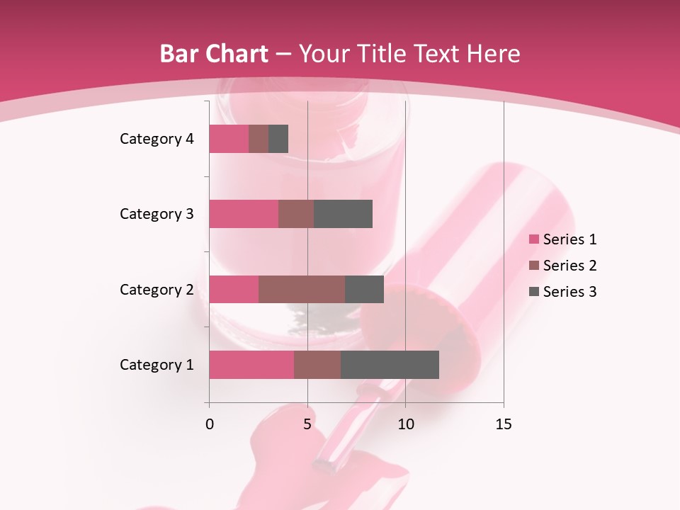 Cosmetics Manicure Pink PowerPoint Template