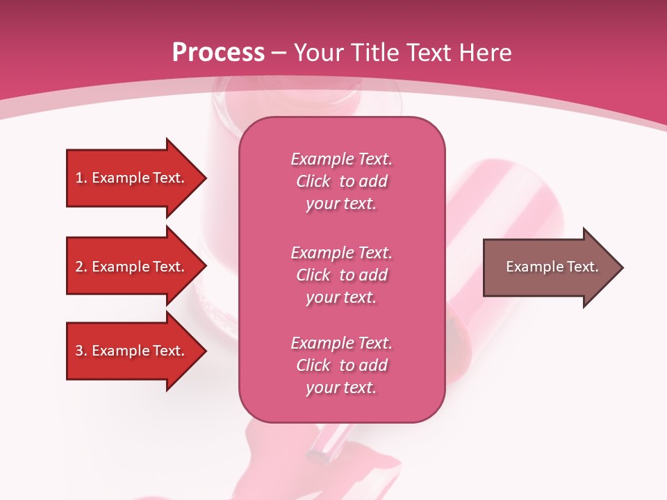 Cosmetics Manicure Pink PowerPoint Template