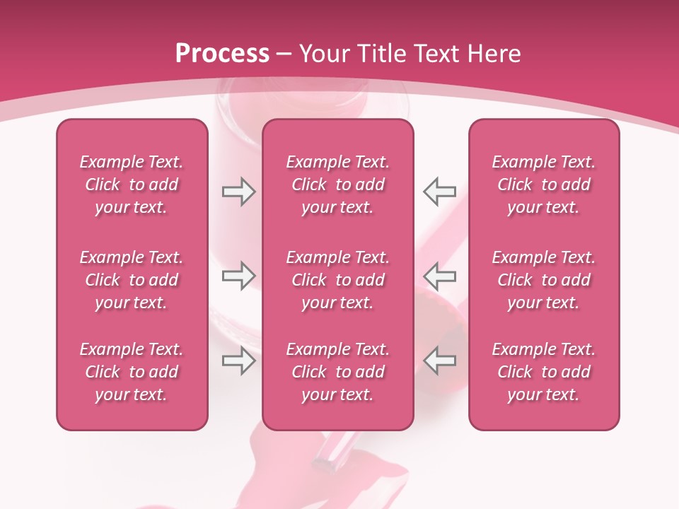 Cosmetics Manicure Pink PowerPoint Template