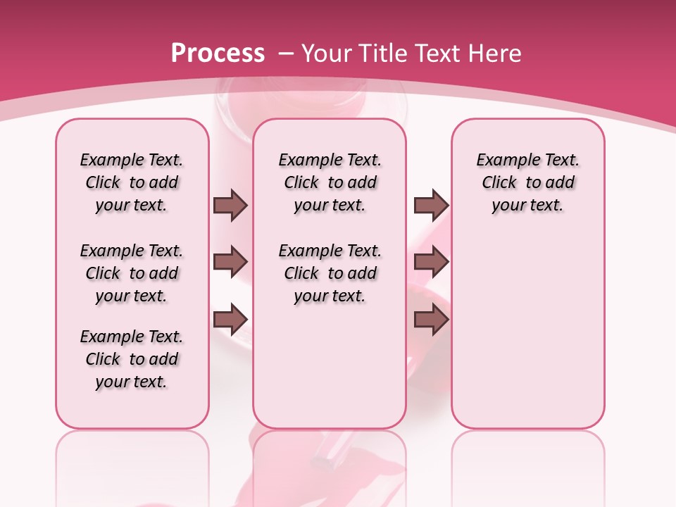 Cosmetics Manicure Pink PowerPoint Template