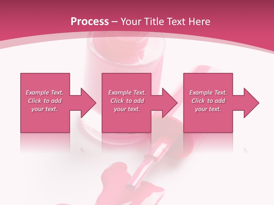 Cosmetics Manicure Pink PowerPoint Template