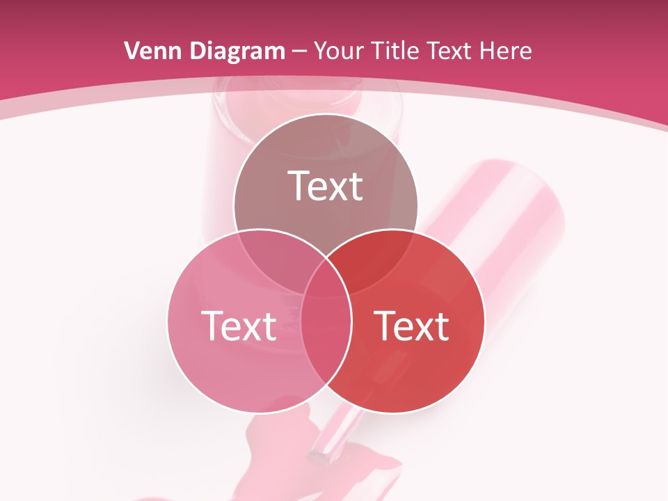 Cosmetics Manicure Pink PowerPoint Template