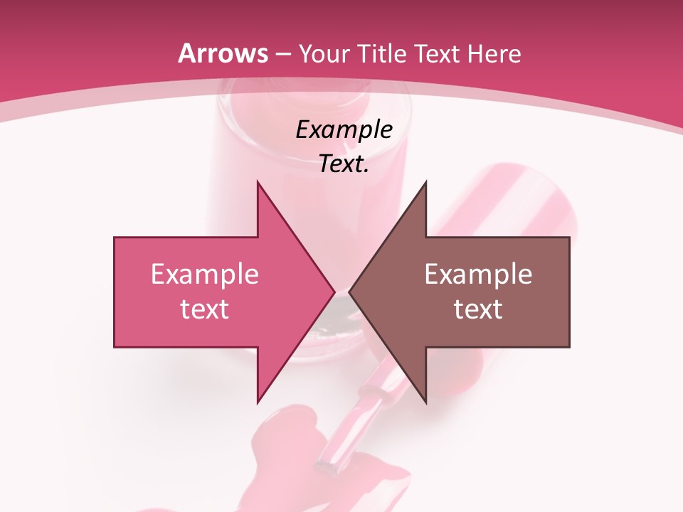 Cosmetics Manicure Pink PowerPoint Template