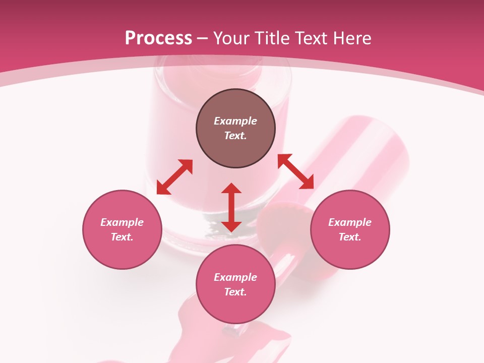 Cosmetics Manicure Pink PowerPoint Template