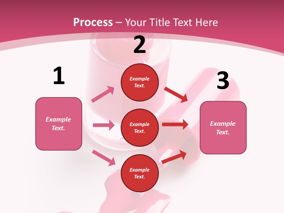 Cosmetics Manicure Pink PowerPoint Template