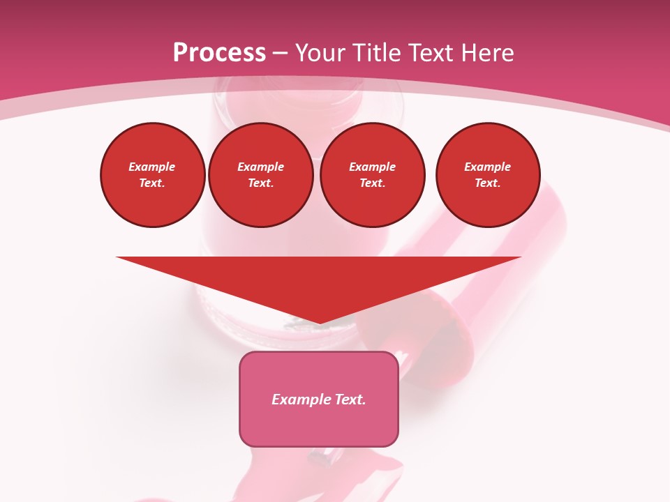 Cosmetics Manicure Pink PowerPoint Template
