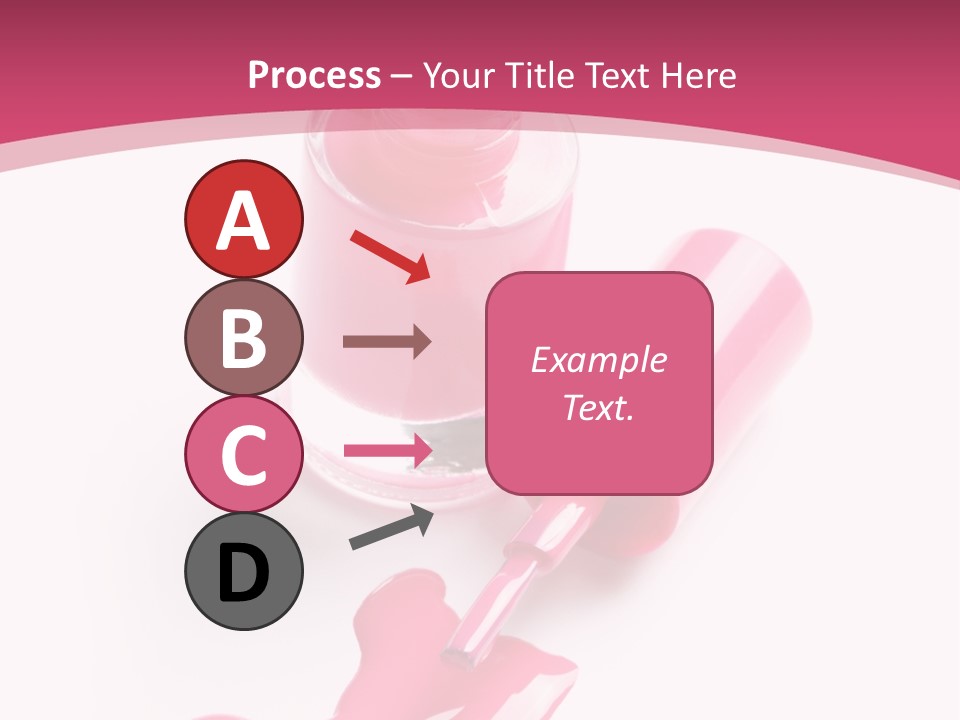 Cosmetics Manicure Pink PowerPoint Template