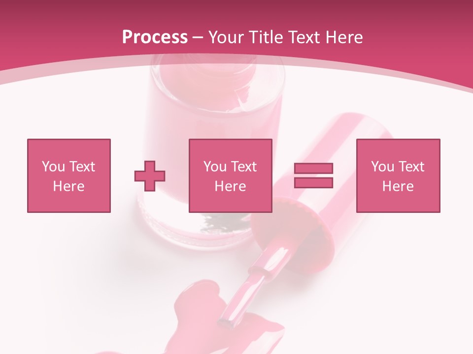 Cosmetics Manicure Pink PowerPoint Template