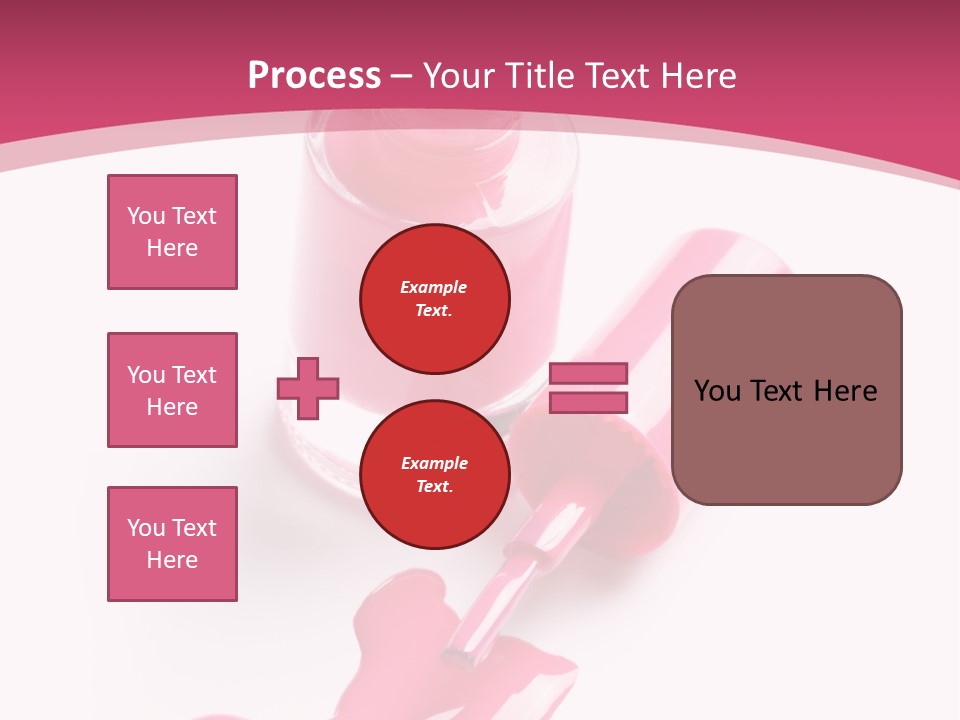 Cosmetics Manicure Pink PowerPoint Template