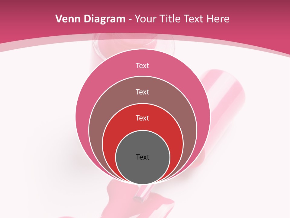 Cosmetics Manicure Pink PowerPoint Template