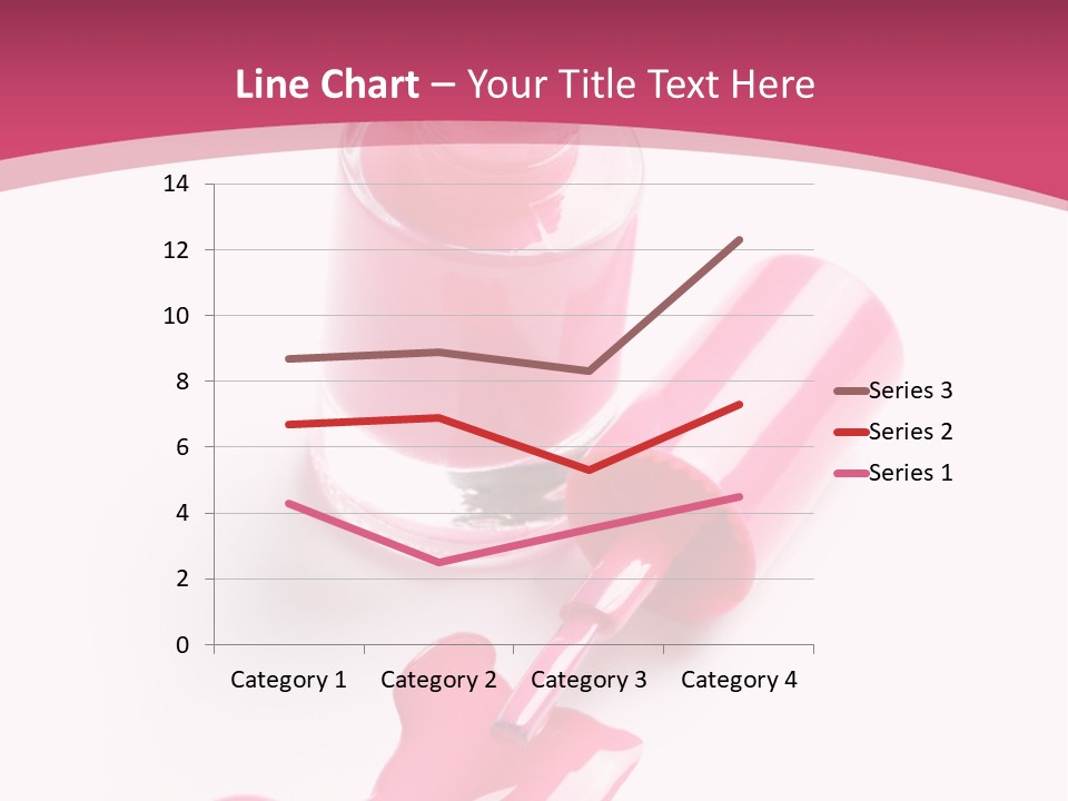 Cosmetics Manicure Pink PowerPoint Template