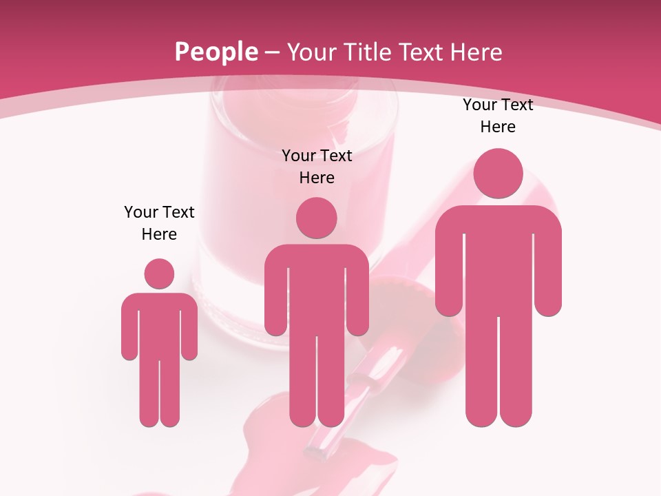 Cosmetics Manicure Pink PowerPoint Template