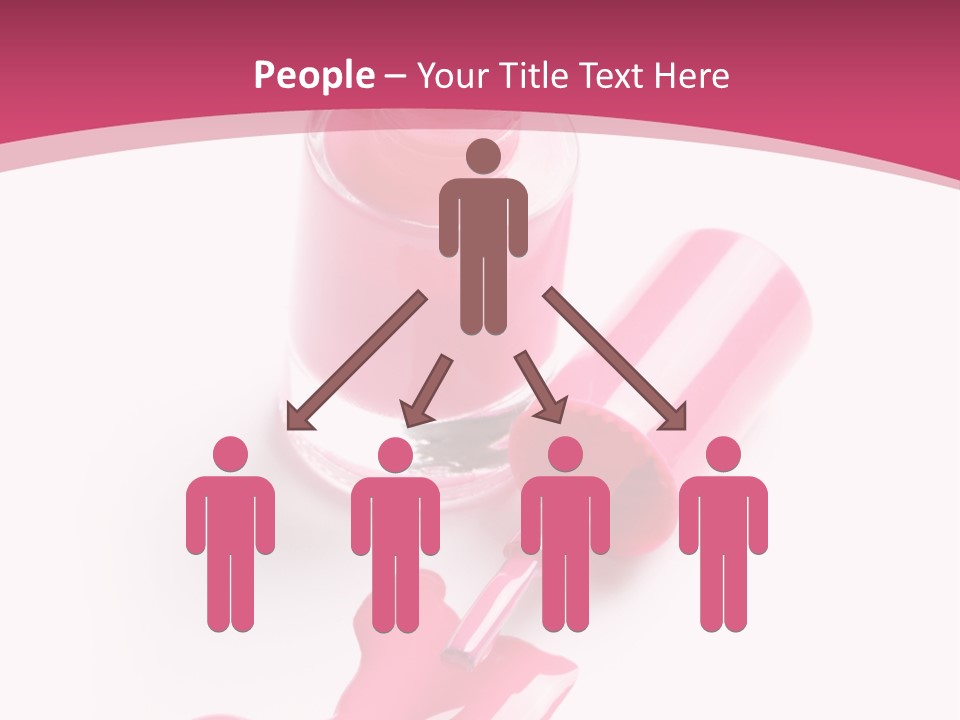 Cosmetics Manicure Pink PowerPoint Template