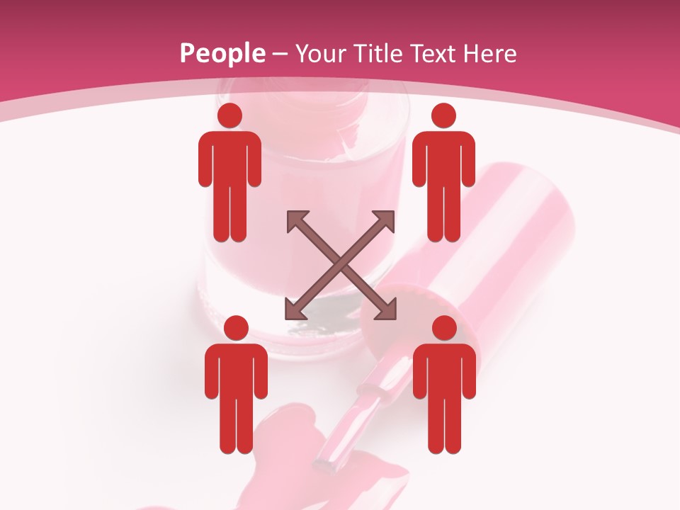 Cosmetics Manicure Pink PowerPoint Template