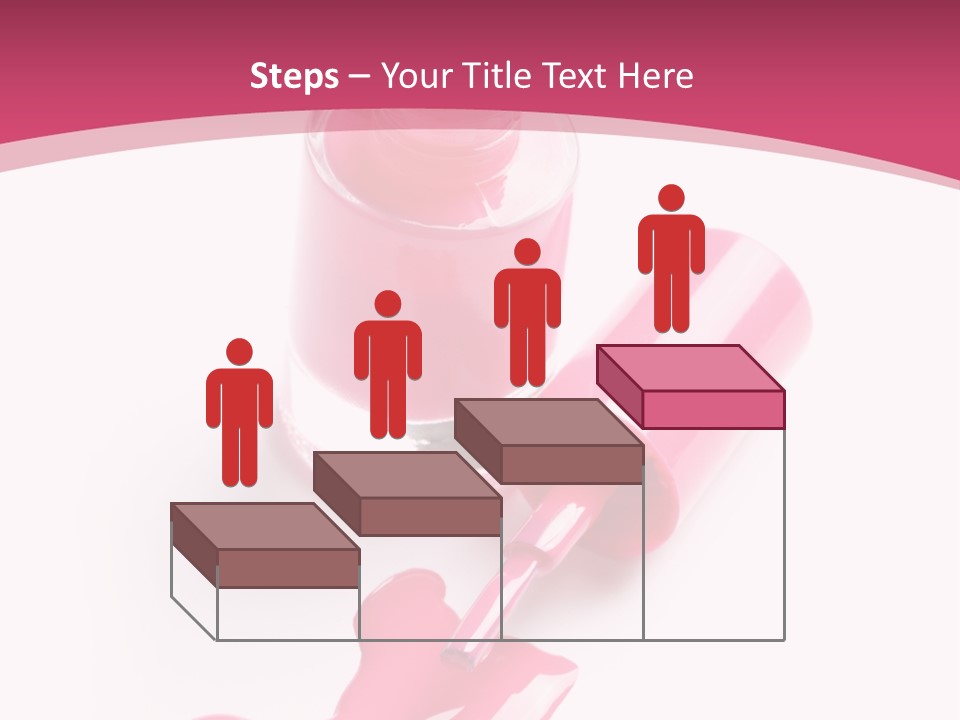 Cosmetics Manicure Pink PowerPoint Template