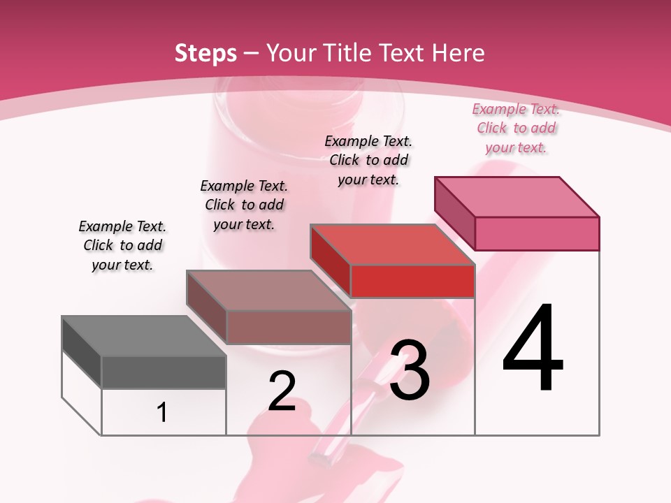 Cosmetics Manicure Pink PowerPoint Template