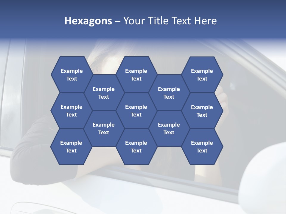 Vehicle Female Drive PowerPoint Template