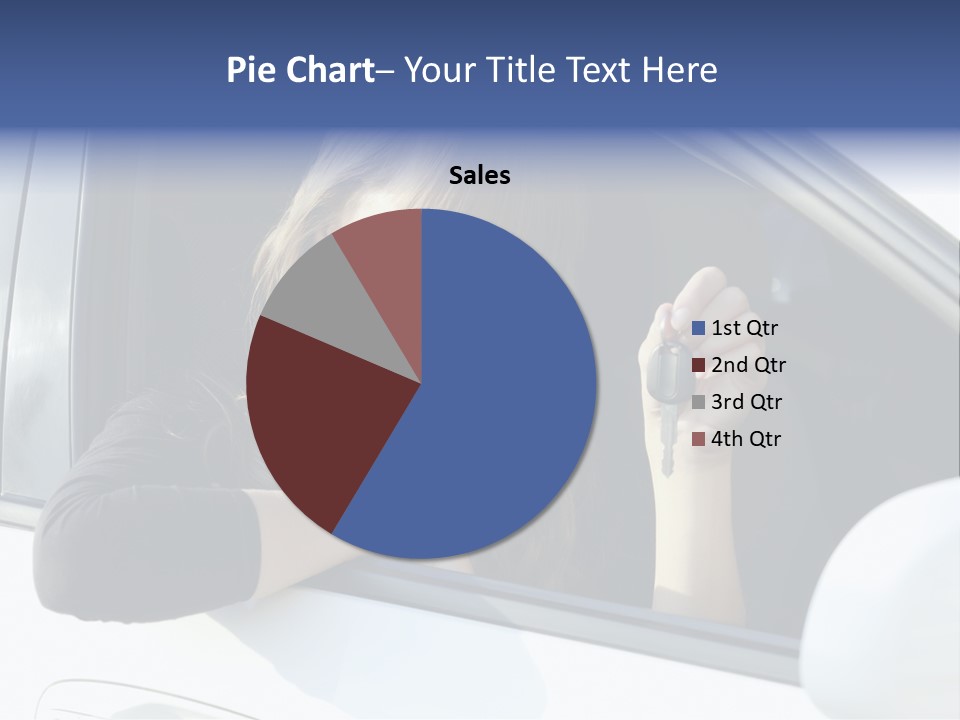 Vehicle Female Drive PowerPoint Template