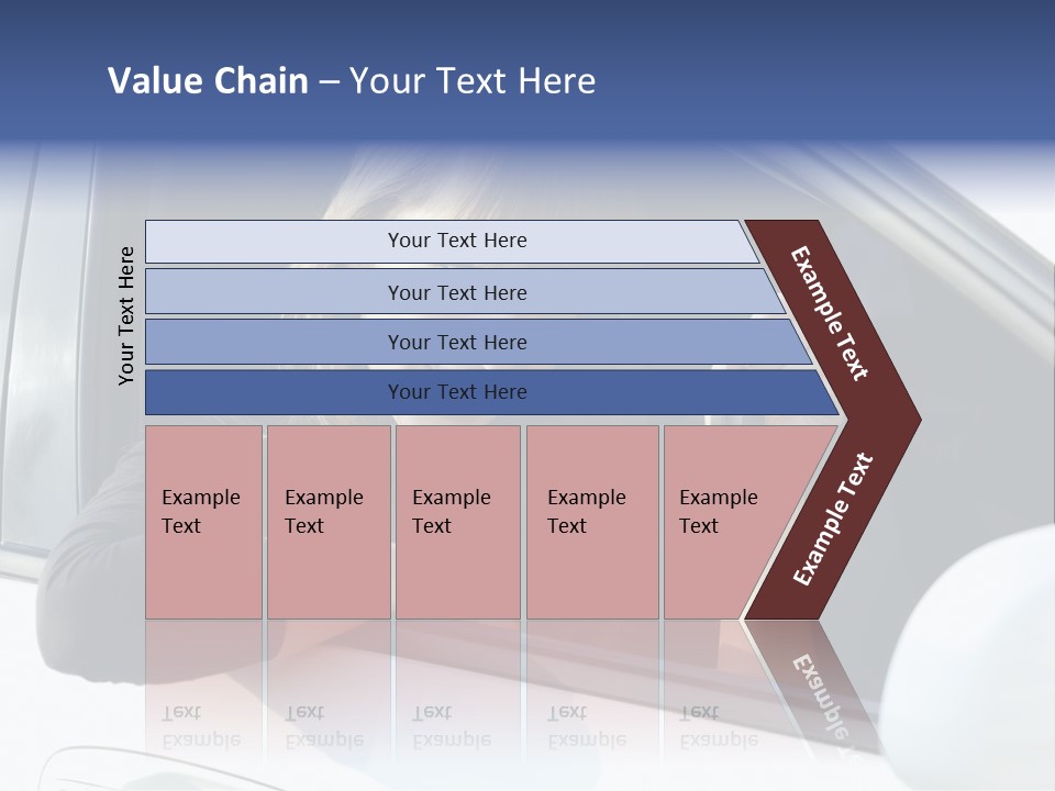 Vehicle Female Drive PowerPoint Template