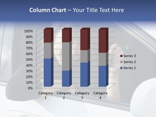 Vehicle Female Drive PowerPoint Template