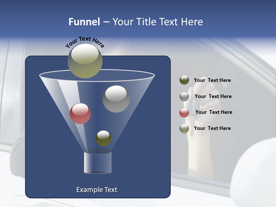 Vehicle Female Drive PowerPoint Template