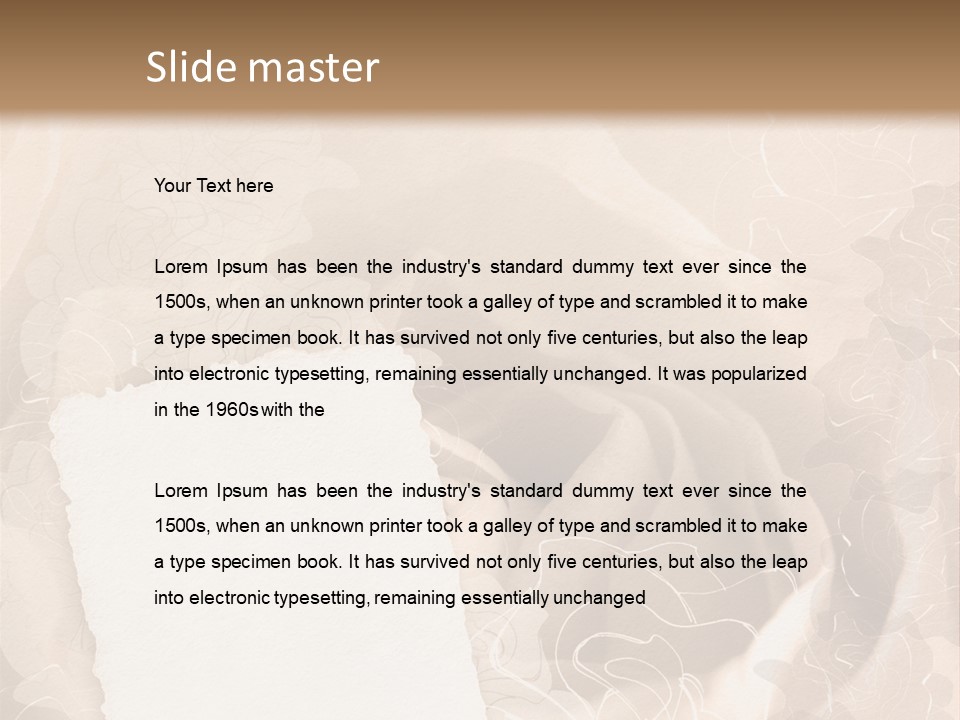 Floral Greetings Background PowerPoint Template