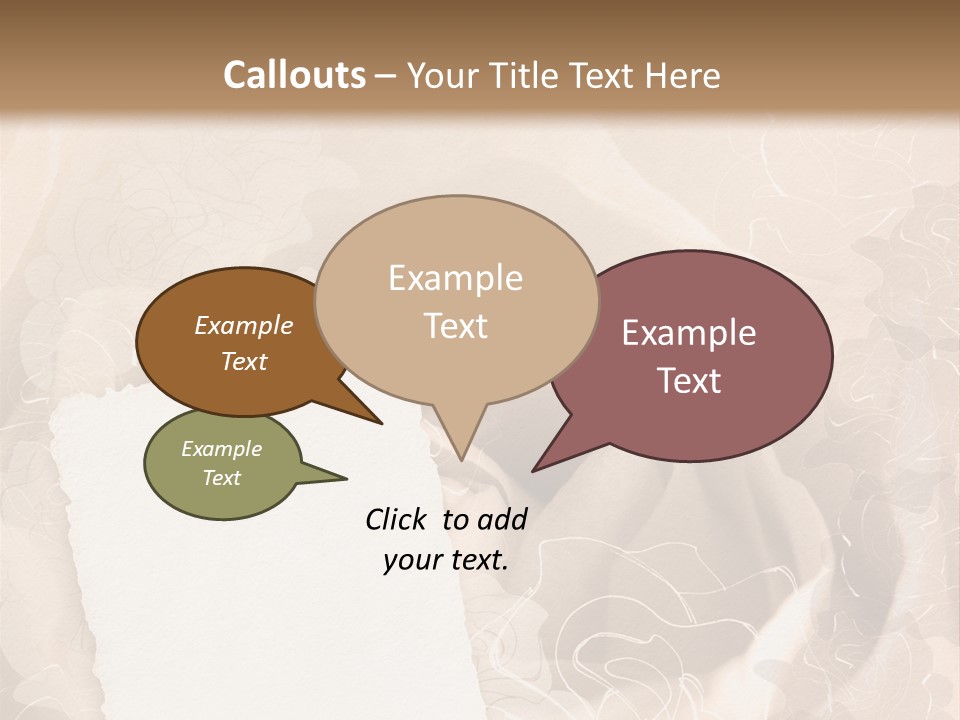 Floral Greetings Background PowerPoint Template