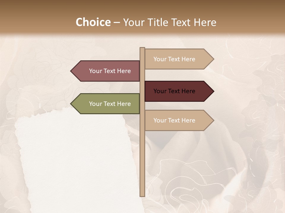 Floral Greetings Background PowerPoint Template