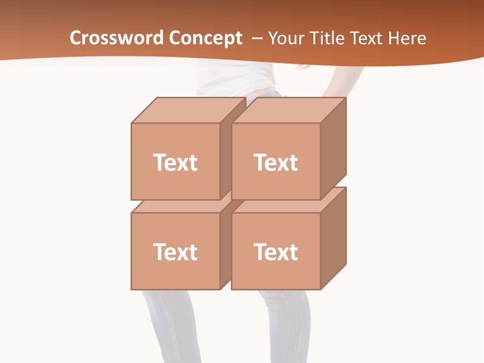 Standing Sensuality Emotional PowerPoint Template