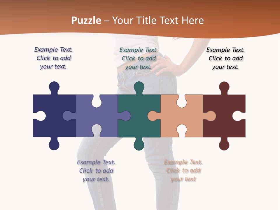 Standing Sensuality Emotional PowerPoint Template