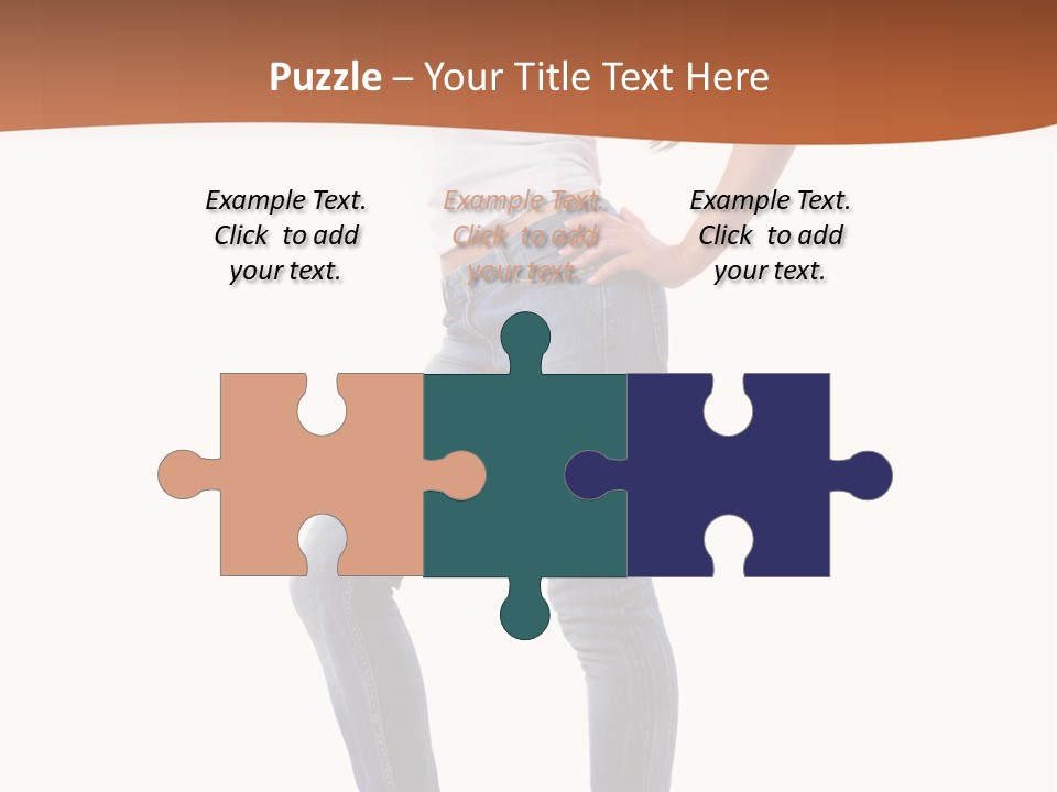 Standing Sensuality Emotional PowerPoint Template