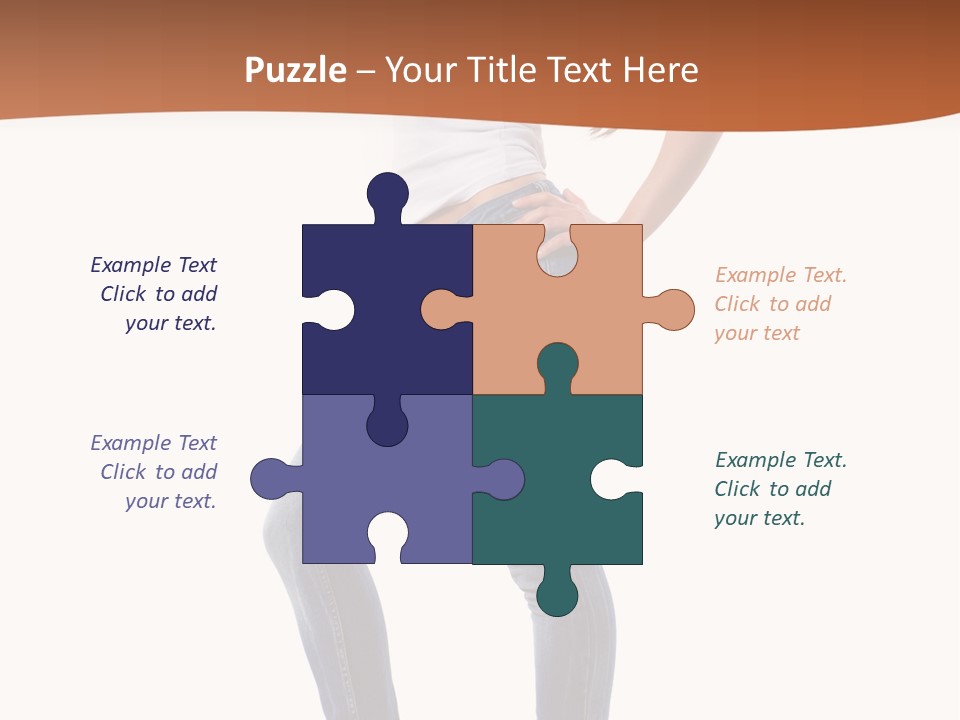 Standing Sensuality Emotional PowerPoint Template