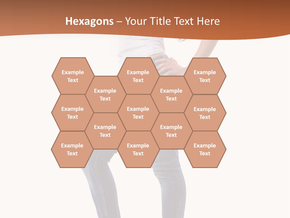 Standing Sensuality Emotional PowerPoint Template