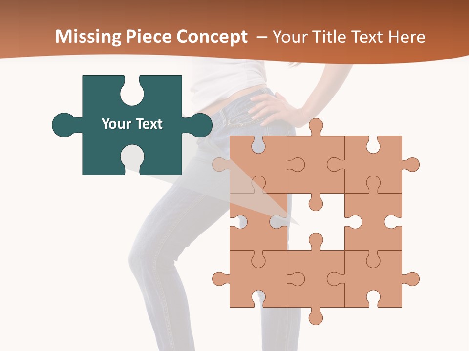 Standing Sensuality Emotional PowerPoint Template