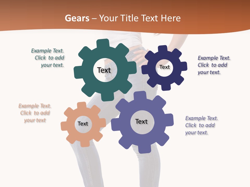 Standing Sensuality Emotional PowerPoint Template