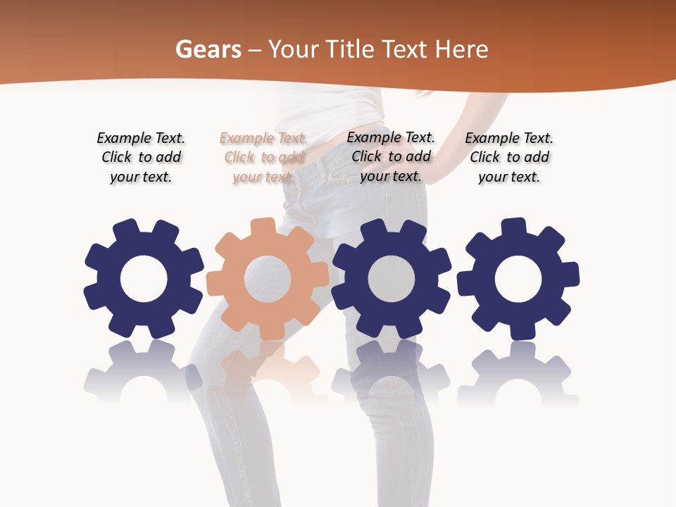 Standing Sensuality Emotional PowerPoint Template