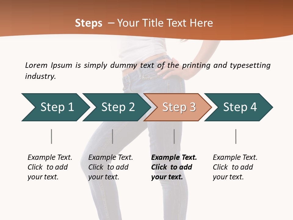 Standing Sensuality Emotional PowerPoint Template