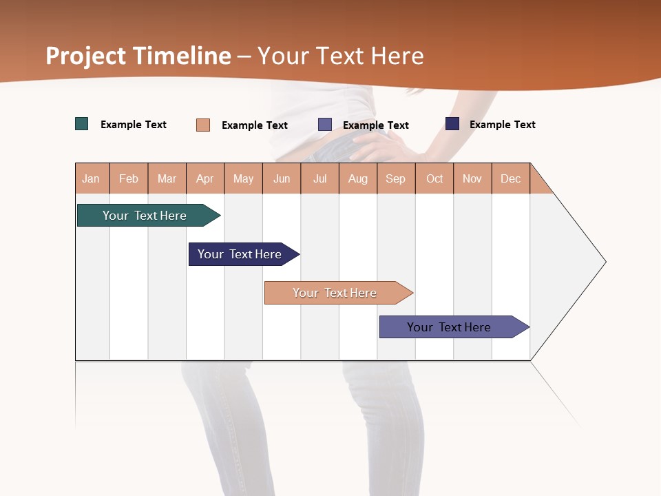 Standing Sensuality Emotional PowerPoint Template