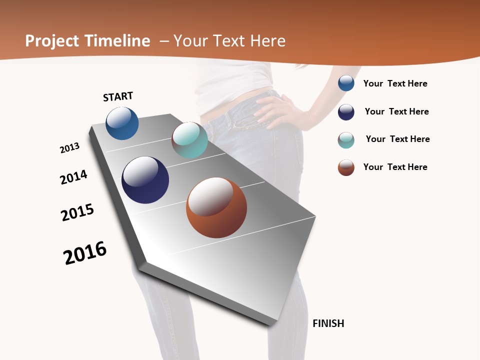 Standing Sensuality Emotional PowerPoint Template